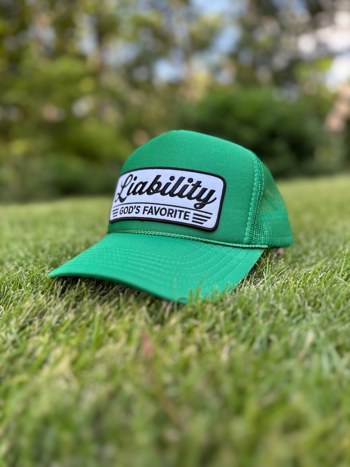 Liability Trucker Hat - Kelly Green